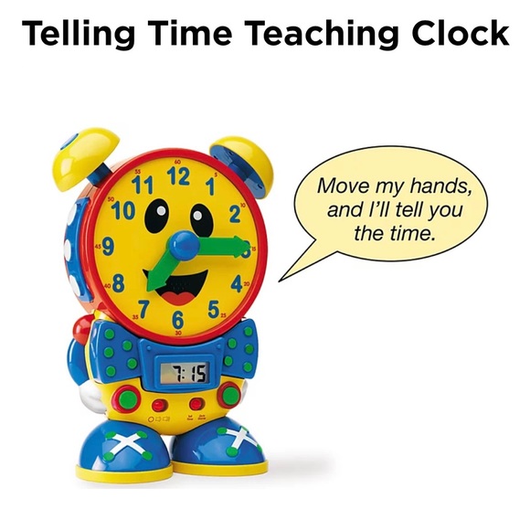 Talking Telly Time Telling Clock - Picture 2 of 3